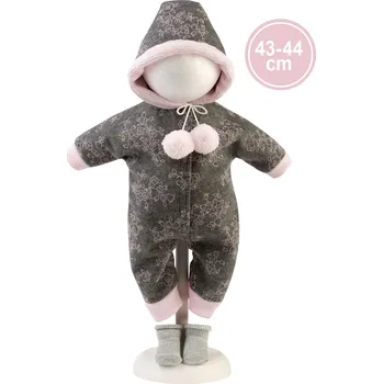 Doplněk pro panenku Llorens M844-04 obleček pro panenku miminko NEW BORN velikosti 43–44 cm