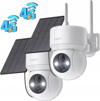 Bezpečnostní kamera SOLÁRNÍ OTOČNÁ KAMERA PRO MONITORING GSM 3G/4G LTE SIM 2K 3MPX 4X ZOOM 2ks