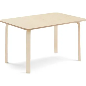 Zahradní stůl Stůl ELTON, 1200x600x640 mm, bříza, akustické linoleum, béžová