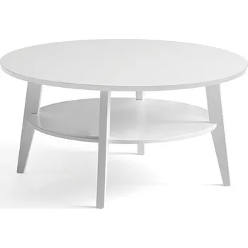 Konferenční stolek Konferenční stolek HOLLY, Ø 1000 mm, bílý