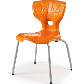 Židle ALDA I, výška 460 mm, oranžová