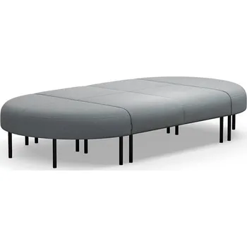 Pohovka Lavice VARIETY, 8místná, potahová látka Pod CS, stříbrnošedá