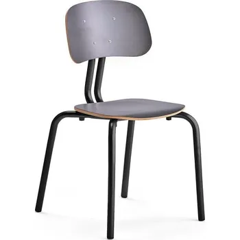 Jídelní židle Školní židle YNGVE, 4 nohy, výška 460 mm, antracitově šedá