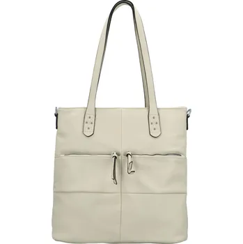 Kabelka Trendy dámská koženková kabelka na rameno Mariam, krémová