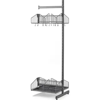 Věšák Šatní stěna TRÅD, přídavná sekce, 600x2000 mm, tmavě šedá