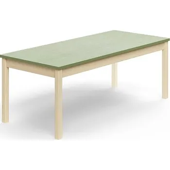 Psací stůl Stůl DECIBEL, 1600x700x590 mm, akustické linoleum, bříza/zelenošedá