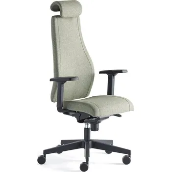 Kancelářská židle LANCASTER, vysoké opěradlo, zelenomodrá