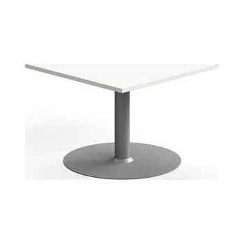 Konferenční stolek Konferenční stolek ALVA, 700x700x500 mm, vysokotlaký laminát, stříbrná/bílá