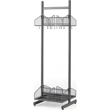 Věšák Šatní stěna TRÅD, 600x2000 mm, tmavě šedá