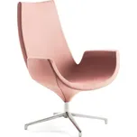 Lounge křeslo ENJOY, vysoké opěradlo, světle růžové