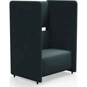 Pohovka Akustické křeslo CLEAR SOUND, 1,5místné, potah Focus Melange, zelená