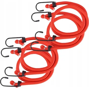 autokoberec SADA 4x ELASTICKÉ GUMY S HÁČKY PRO UPEVNĚNÍ ZAVAZADEL 80cm