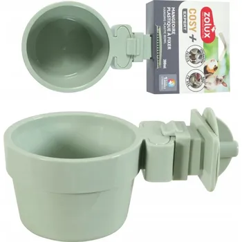 Miska pro psa ZOLUX Plastová miska/krmítko pro malé savce COSY 300ml zelená
