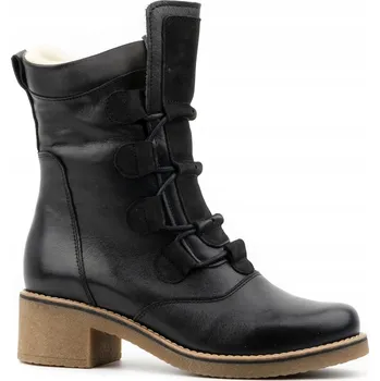 Dámská zimní obuv Olivier dámské kotníkové boty s plochým podpatkem velikost 39