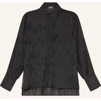 Dámská halenka Peserico Dámská Košilová Halenka Ze Saténu, černá, 40
