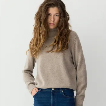 Dámský svetr Reserved - Svetr z vlny s přídavkem kašmíru - béžová - TE801-08X - TE801-08X-XL