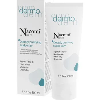 Vlasová regenerace Nacomi Next Level Dermo Peelingová maska s jílem na pokožku hlavy 100 ml