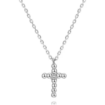 Náhrdelník AGATO Stříbrný náhrdelník s křížkem AGS1226/47