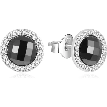 Náušnice AGATO Módní stříbrné náušnice se zirkony AGT-E214PWBK