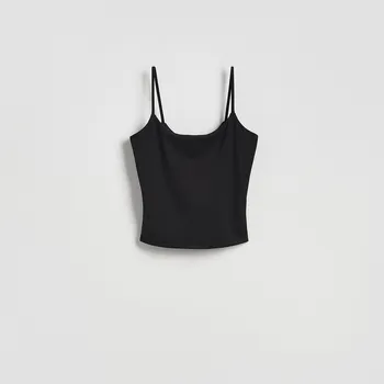 Reserved - Crop top - černý - 461GA-99X - 461GA-99X-L