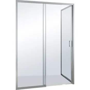 Roth LYG2R+LYSWG Obdélníkový sprchový kout 120x80 cm, posuvné, pravé, Brillant/Transparent, LYG2R/1200_LYSWG/800