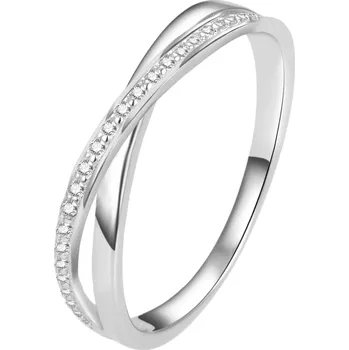 Prsten AGATO Půvabný dvojitý prsten se zirkony AGG225_2 Velikost: 54 (1,73 g)