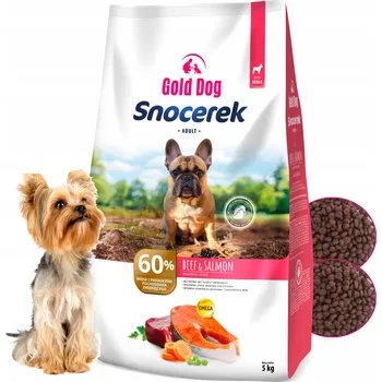 Krmivo pro psa Krmivo Krmivo pro francouzského buldočka GoldDog 5kg hovězí s lososem, bez drůbeže