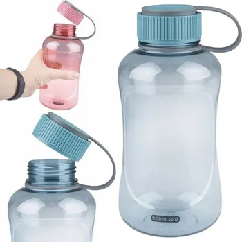 Láhev MODRÝ LAHEV NA PITÍ ŠEJKR DO ŠKOLY 950 ML LEHKÝ A ODOLNÝ
