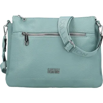 Stylová dámská koženková crossbody kabelka Verrona new, džínově modrá