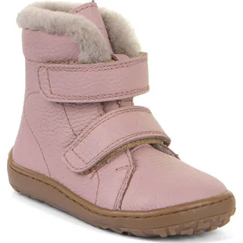 Dívčí zimní obuv Froddo Barefoot dětské kožené zimní boty G3160248-5 Pink Velikost: 26