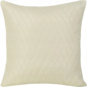 Povlak na polštářek Dekorační povlak na polštář BONI1 40x40 Eurofirany krémový prošívaná s geometrickým vzorem