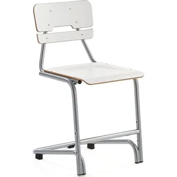 Jídelní židle Školní židle DOCTRINA, výška 500 mm, bílá