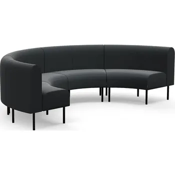 Pohovka Sedačka VARIETY, půlkruhová, vnitřní, potahová látka Pod CS, antracitová