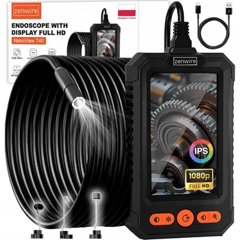 Inspekční kamera endoskopická do dílny, motoru a potrubí Full HD IPS USB-C 5 m