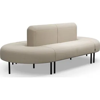 Pohovka Sedačka VARIETY, oválná, potahová látka Pod CS, písková