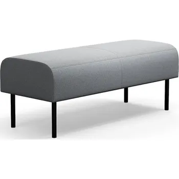 Pohovka Modulární lavice VARIETY, 2místná, potah Pod CS, stříbrnošedá