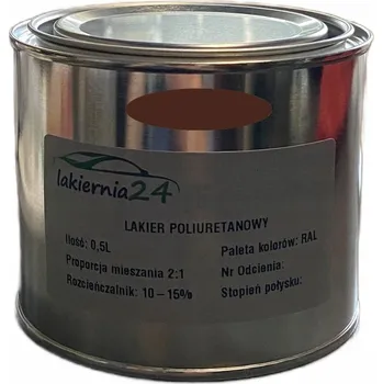 Lak na dřevo Barva Polyuretanová průmyslová barva, polyuretanový polomatný lak 0,5l 2:1 RAL 8011