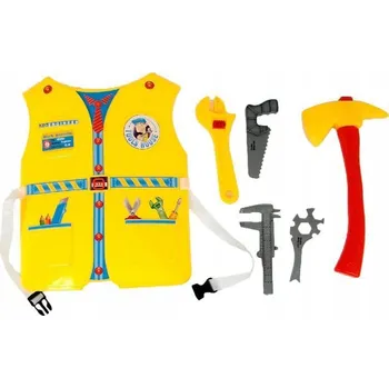 Karnevalový kostým KOSTÝM STAVITEL INŽENÝR VESTA KLADIVO KLÍČE