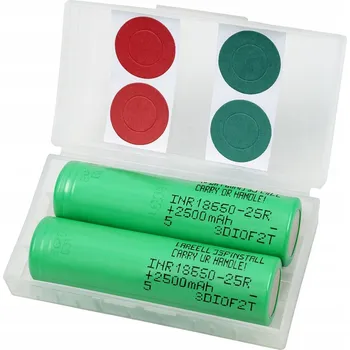 Článková baterie Blistr 2x Článek baterie Li-ion SAMSUNG INR18650-25R 20A 2500mAh +4x iz.kr.