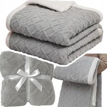 Prostěradlo Deka Domidekor z mikrovlákna 220 cm x 230 cm šedá