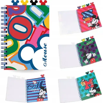 Kroužkový blok A5 Colorino Disney Mickey Mouse Písmena 15886PTR_LITERY