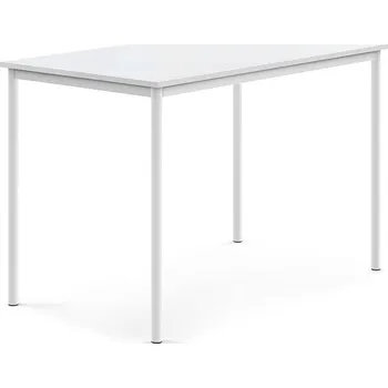 Jídelní stůl Stůl BORÅS, 1400x800x900 mm, bílé nohy, HPL deska, bílá