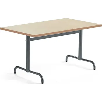 Jídelní stůl Stůl PLURAL, 1200x800x720 mm, linoleum, béžová, antracitově šedá