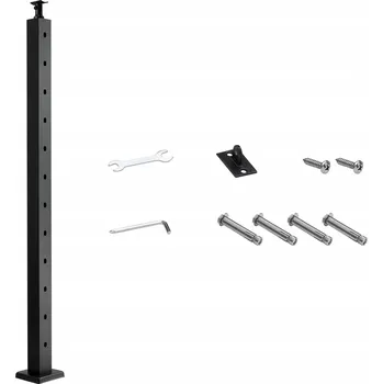 Zábradlí Sloupek zábradlí 1 Ks 106,7x5x5 cm SUS304 Sloupek pro schodišťové zábradlí