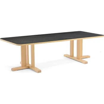 Psací stůl Stůl KUPOL, 1800x800x500 mm, obdélník, akustické linoleum, bříza/tmavě šedá