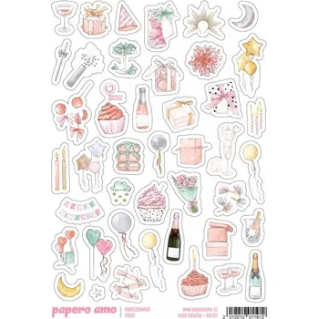 samolepka Papero amo - Samolepky arch - NAROZENINOVÁ PÁRTY / Malé dárečky