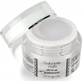 Lak na nehty Gel LED a UV Gabrielle průhledný 10 ml