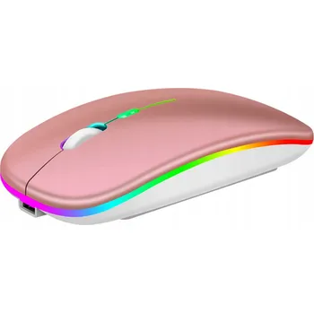 Myš Bezdrátová myš pro notebook, PC, do kanceláře, RGB podsvícení, 2.4 GHz