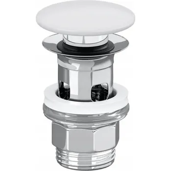 Sifon Zátka s přepadem klik-klak kulatý Villeroy&Boch bílá