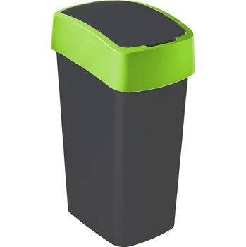 Odpadkový koš Odpadkový koš CURVER výklopný na odpad Flip Bin 45L černý/zelený